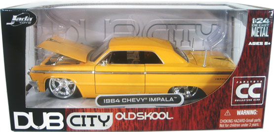 1964 Chevy Impala - Yellow (DUB City) 1/24 diecast car scale model