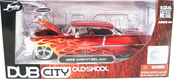 1955 Chevy Bel Air Chopped Top - Red (DUB City) 1/24