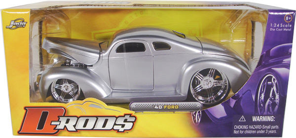 1940 Ford Coupe - Silver (D-Rods) 1/24