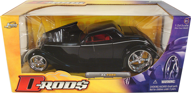 1934 Ford Coupe Chopped Top - Black (D-Rods) 1/24