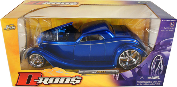 1934 Ford Coupe Chopped Top - Blue (D-Rods) 1/24