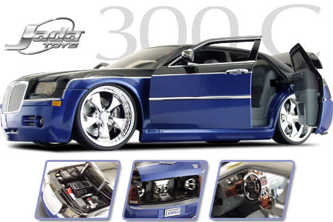 2005 Chrysler 300C - Blue w/ Black (DUB City) 1/18
