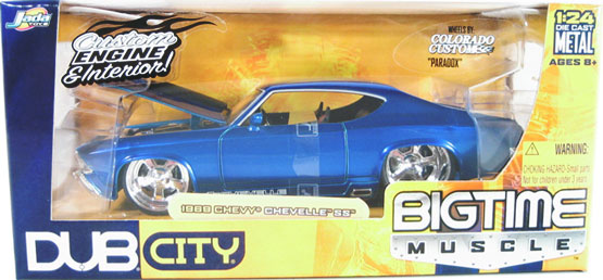 1969 Chevy Chevelle SS - Metallic Blue (Big Time Muscle) 1/24