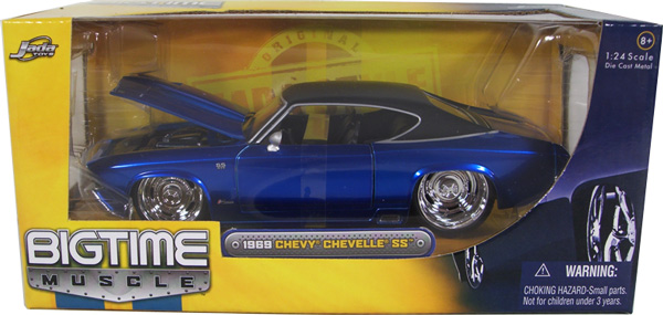 Details about   1:18 Bigtime Muscle Dub City 1969 Chevrolet Chevelle SS Metallic Yellow NEW