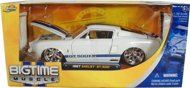 1967 Mustang Shelby GT-500KR - White (Bigtime Muscle) 1/24