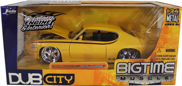 1969 Pontiac GTO 'The Judge' - Metallic Yellow (DUB City Big Time Muscle) 1/24