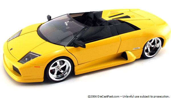 Lamborghini Murcielago Roadster - Metallic Yellow (DUB City) 1/24