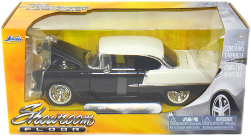 1955 Chevy Bel Air - Black (Jada Toys Showroom Floor) 1/24