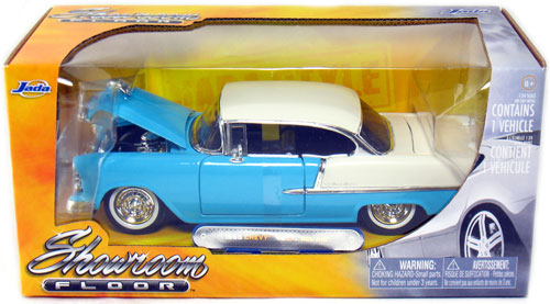 1955 Chevy Bel Air - Blue (Jada Toys Showroom Floor) 1/24