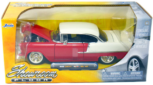 1955 Chevy Bel Air - Red (Jada Toys Showroom Floor) 1/24