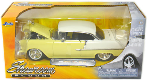 1955 Chevy Bel Air - Yellow (Jada Toys Showroom Floor) 1/24