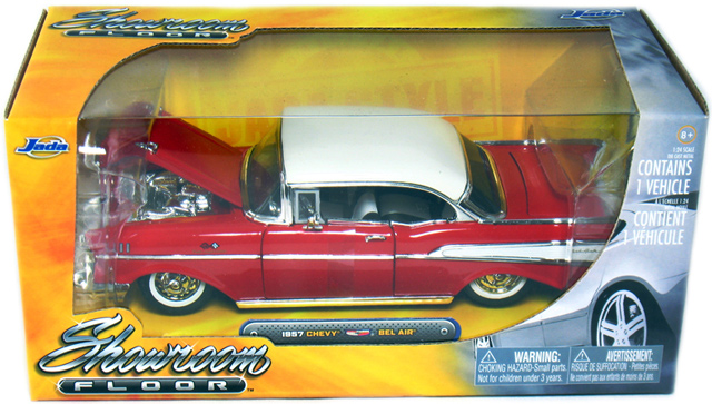 1957 Chevy Bel Air - Red (Jada Toys Showroom Floor) 1/24