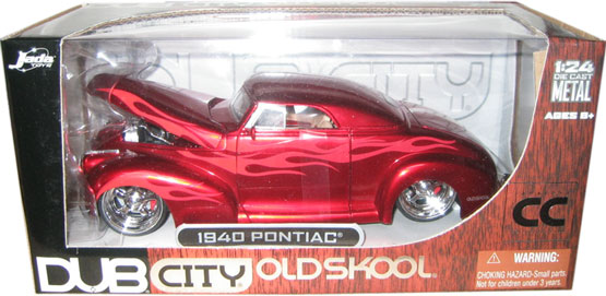 1940 Pontiac Coupe - Metallic Red (DUB City Old Skool) 1/24
