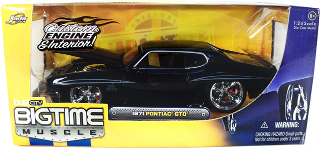 1971 Pontiac GTO - Black (DUB City Bigtime Muscle) 1/24
