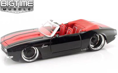 1967 Chevy Camaro - Black w/ Red Stripes (DUB City Bigtime Muscle) 1/24