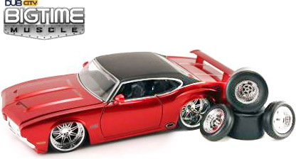 1970 Oldsmobile 442 - Red (DUB City Bigtime Muscle) 1/24