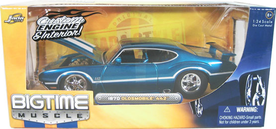 1970 Oldsmobile 442 - Aqua Blue (DUB City Bigtime Muscle) 1/24