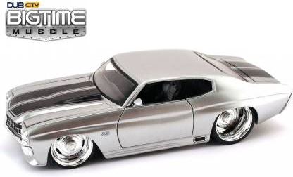 1971 Chevy Chevelle SS w/ Rally Wheels - Silver (DUB City Bigtime Muscle) 1/24