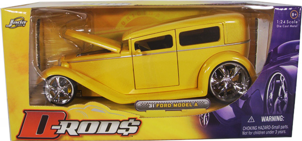 1931 Ford Model A Hardtop - Yellow (D-Rods) 1/24