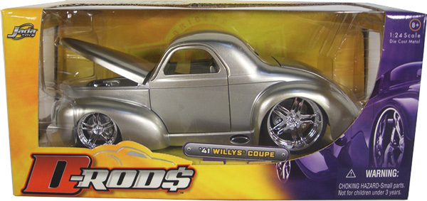 1941 Willys Coupe - Silver (D-Rods) 1/24