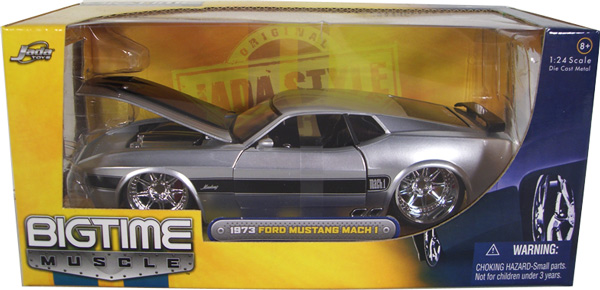 1973 Ford Mustang Mach 1 - Silver (DUB City Bigtime Muscle) 1/24