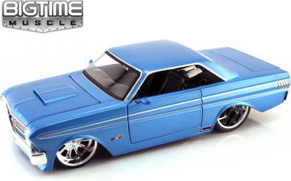 1964 Ford Falcon w/ Shelby Performance Wheels - Blue (DUB City Bigtime Muscle) 1/24