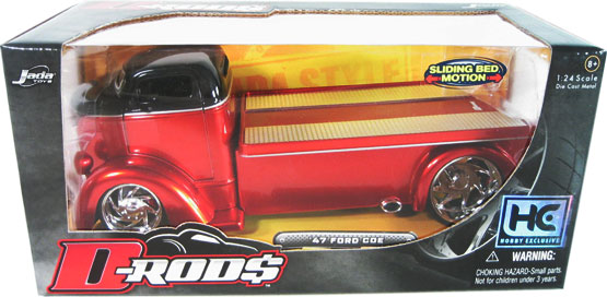 1947 Ford COE - Candy Red w/ Black (D-Rods) 1/24