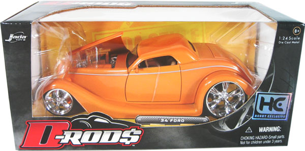 1934 Ford Chopped Top - Metallic Orange (D-Rods) 1/24