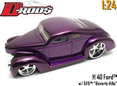 1940 Ford Coupe - Purple (D-Rods) 1/24