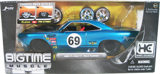 1969 Plymouth Roadrunner - Blue (DUB City Bigtime Muscle) 1/24