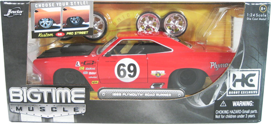 1969 Plymouth Roadrunner - Red (DUB City Bigtime Muscle) 1/24