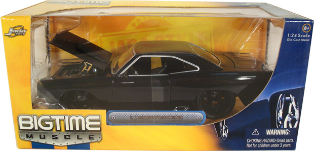 1969 Plymouth Roadrunner - Black (DUB City Bigtime Muscle) 1/24