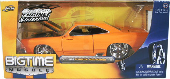 1969 Plymouth Roadrunner - Orange (DUB City Bigtime Muscle) 1/24