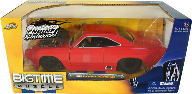 1969 Plymouth Roadrunner - Red (DUB City Bigtime Muscle) 1/24