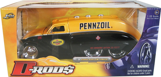 1939 Dodge Airflow Oil Tanker - Pennzoil (D-Rods) 1/32