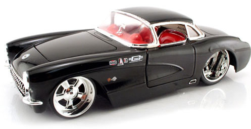 1957 Chevy Corvette - Black (DUB City Bigtime Muscle) 1/24