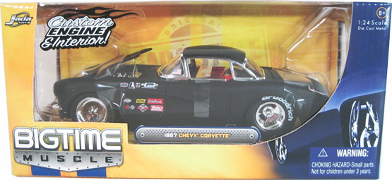 1957 Chevy Corvette - Primer Black (DUB City Bigtime Muscle) 1/24