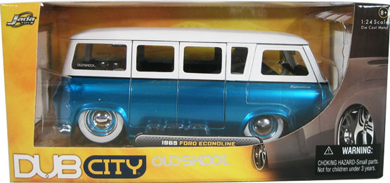 1965 Ford Econoline Van - Blue w/ White (DUB City) 1/24