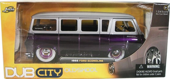 1965 Ford Econoline Van - Purple w/ Silver (DUB City) 1/24