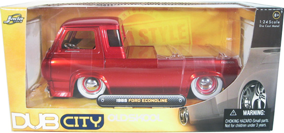 1965 Ford Econoline Pickup - Candy Red (DUB City) 1/24