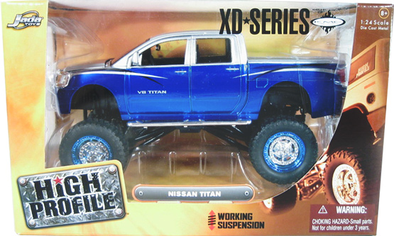 2006 Nissan Titan Pickup V8 - Blue w/ Silver (High Profile) 1/24