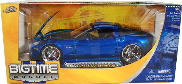 2006 Chevy Corvette C6 Z06 - Blue (DUB City Bigtime Muscle) 1/24