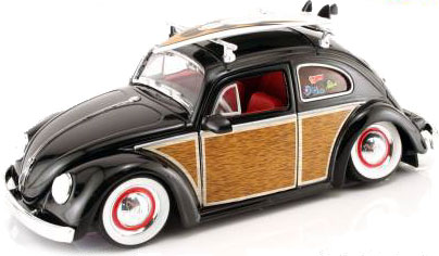 1959 VW Beetle Woody w/ Surfboard (Jada Toys V-Dubs) 1/24