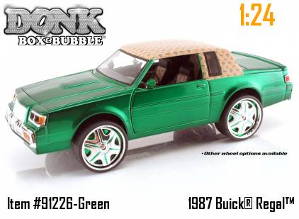 1987 Buick Regal - Green (Donk, Box & Bubble) 1/24