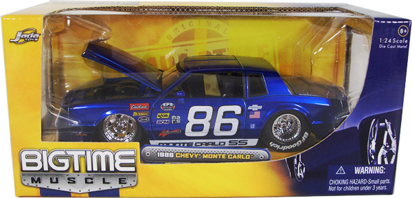 1986 Chevy Monte Carlo SS Race Version - Blue (DUB City Bigtime Muscle) 1/24