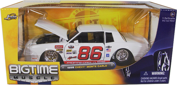 1986 Chevy Monte Carlo SS Race Version - White (DUB City Bigtime Muscle) 1/24