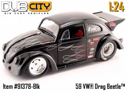 1959 VW Drag Beetle - Black (Jada Toys V-Dubs) 1/24