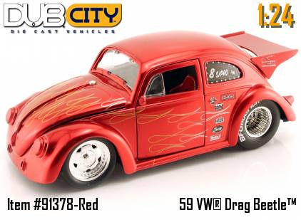 1959 VW Drag Beetle - Red (Jada Toys V-Dubs) 1/24