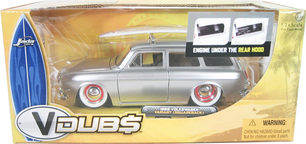 1965 VW Variant Squareback - Silver w/ Babymoon Wheels (V-Dubs) 1/24