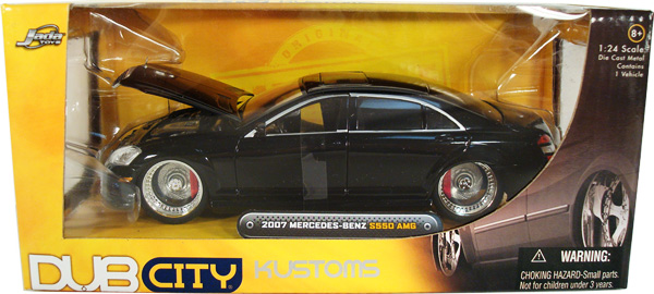 2007 AMG Mercedes-Benz S550 w/ D'Vinci Forgiato Radurra Wheels - Black (DUB City) 1/24